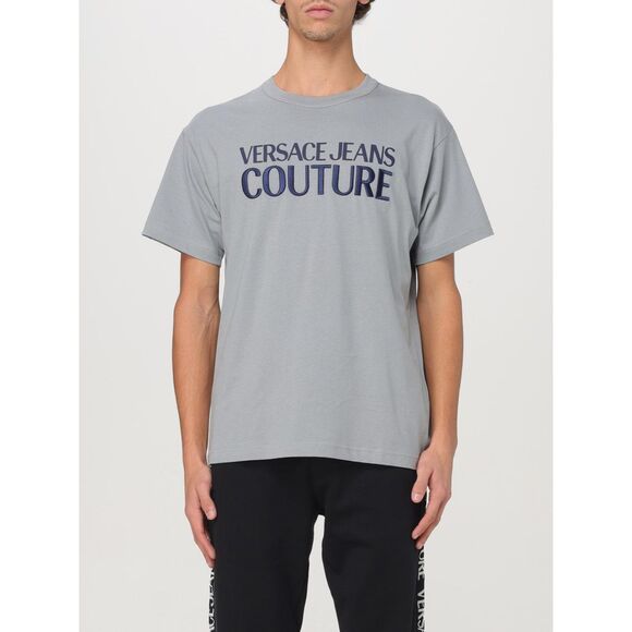 VERSACE JEANS COUTURE Shirt Mens Small Gray Pullover Logo T-Shirt Tee $200 - Picture 1 of 12
